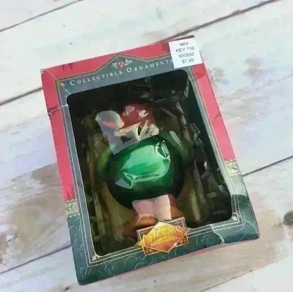 Vintage 90s Matrix Collections Santa Elf Bauble Christmas Ornament With Box - Picture 4 of 11